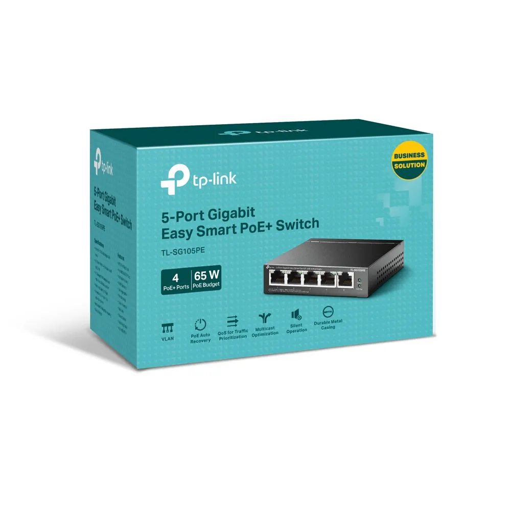 Comutator PoE TP-LINK TL-SG105PE, 4x IEEE 802.3af/at