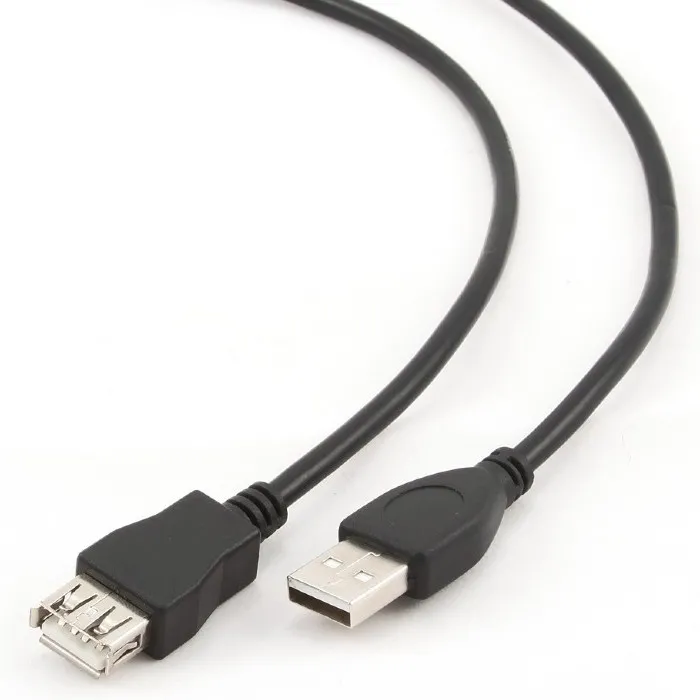 Cablu prelungitor Cablexpert CCP-USB2-AMAF-6, USB Type-A (M)/USB Type-A (F), 1,8m, Negru