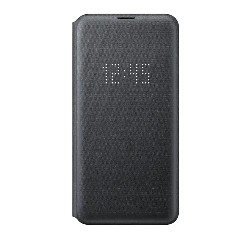 Husă tip carte Samsung LED Flip Wallet for Galaxy S10E, Negru