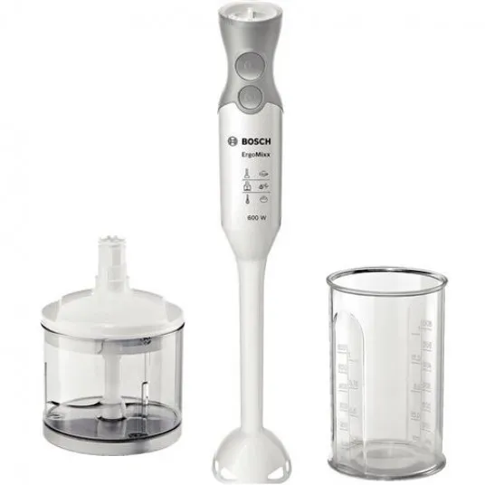 Blender de mână Bosch ErgoMixx MSM66150, Alb