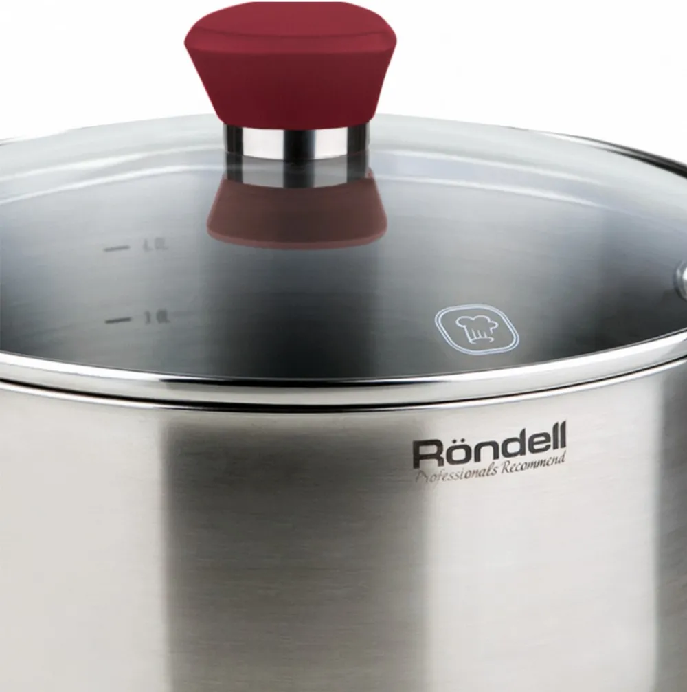 Set de vase Rondell Strike, 4,8L, 24cm, Oțel inoxidabil