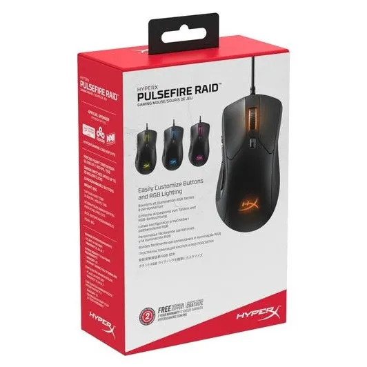 Gaming Mouse HyperX Pulsefire Raid, Negru