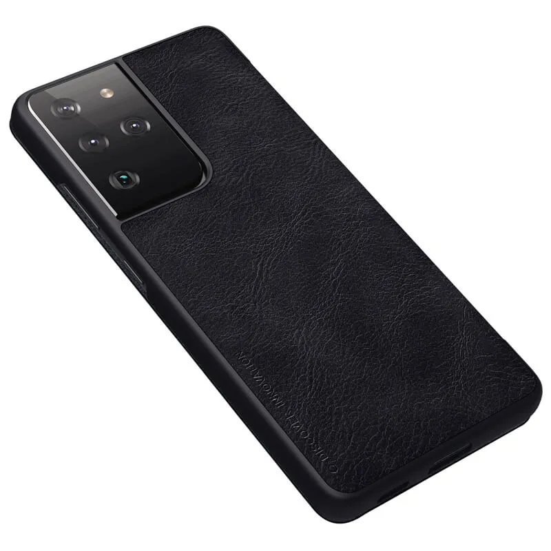 Husă Nillkin Galaxy S21 Ultra - Qin LC, Negru