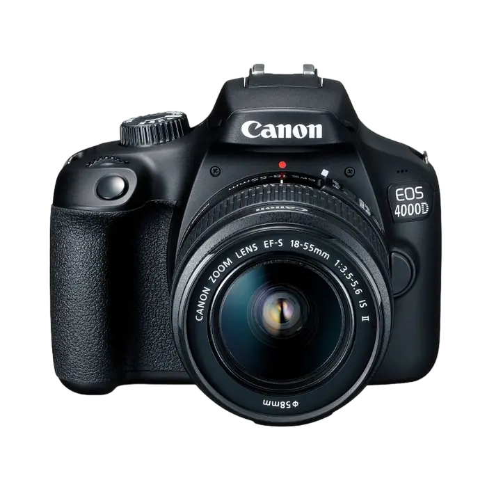 Aparat foto DSLR Canon EOS 4000D + EF-S 18-55 DC III, Negru