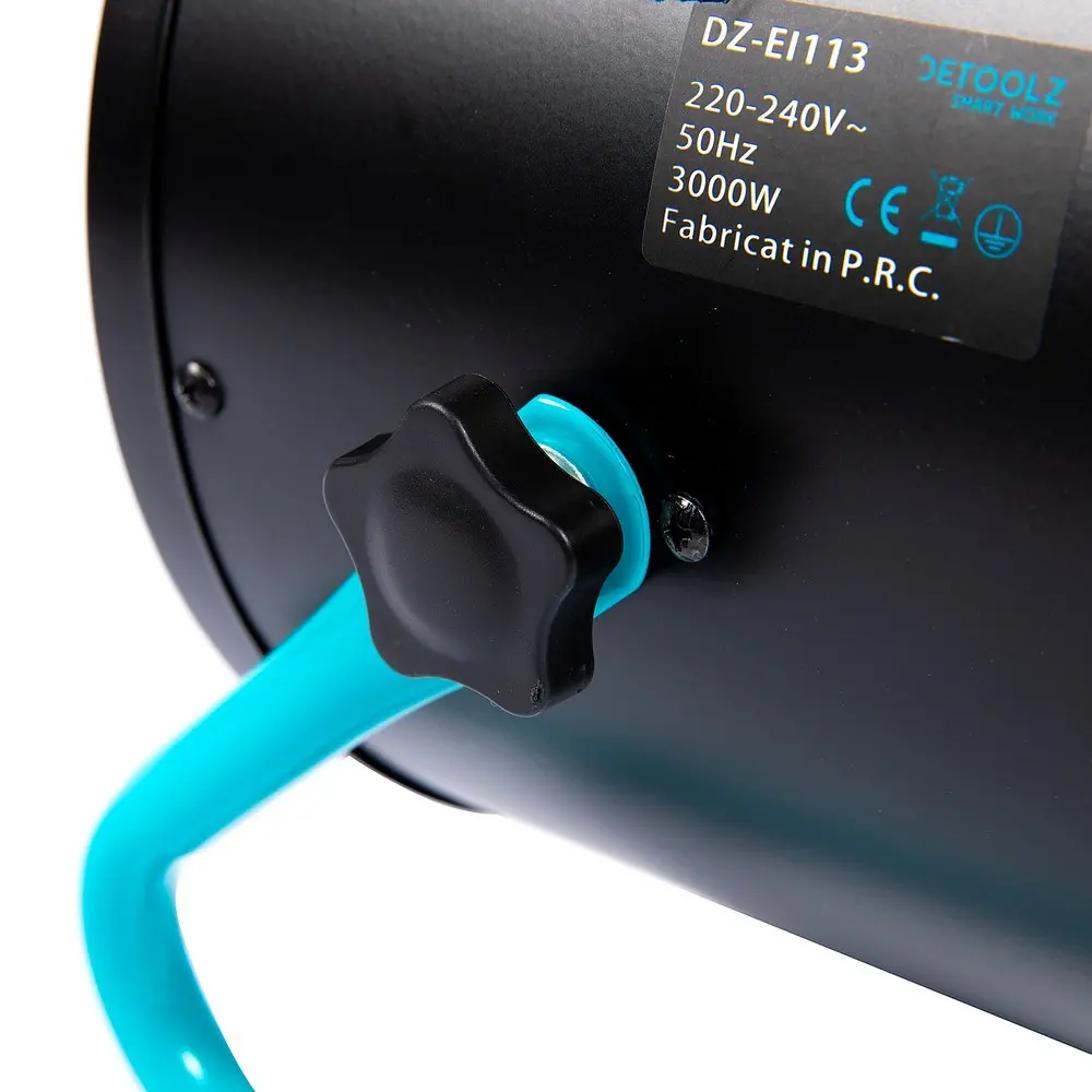 Aeroterma electrica ceramica Detoolz  25/1500/3000W, PTC 