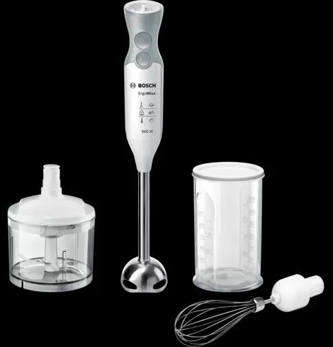 Blender de mână Bosch ErgoMixx MSM66150, Alb