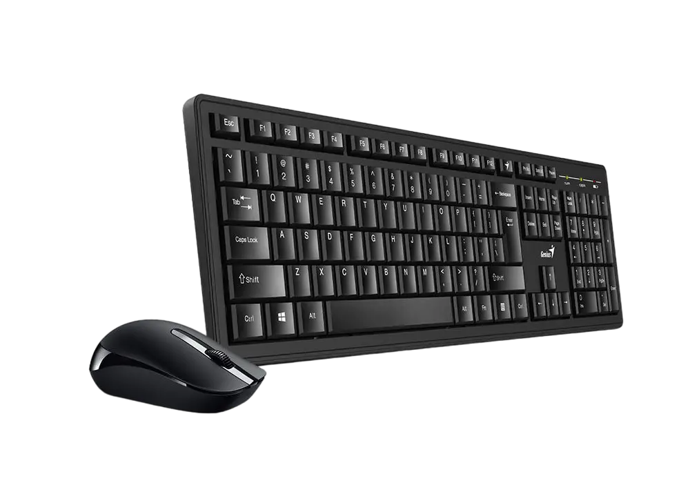 Set Tastatură + Mouse Genius Smart 8200, Fără fir, Negru