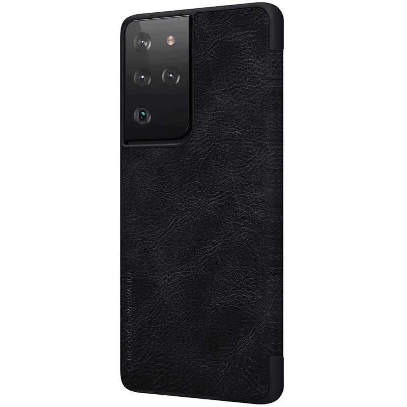 Husă Nillkin Galaxy S21 Ultra - Qin LC, Negru