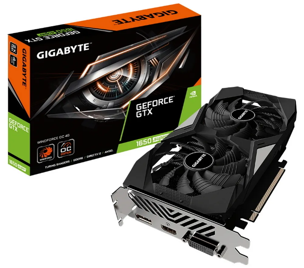 Placă Video Gigabyte GV-N165SWF2OC-4GD,  4GB GDDR6 128bit