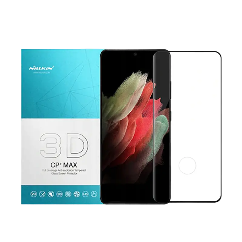 Sticlă de protecție Nillkin Galaxy S21 Ultra. Tempered Glass 3D CP+ Max. Negru