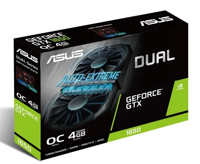 Placă Video ASUS DUAL-GTX1650-O4G,  4GB GDDR5 128bit