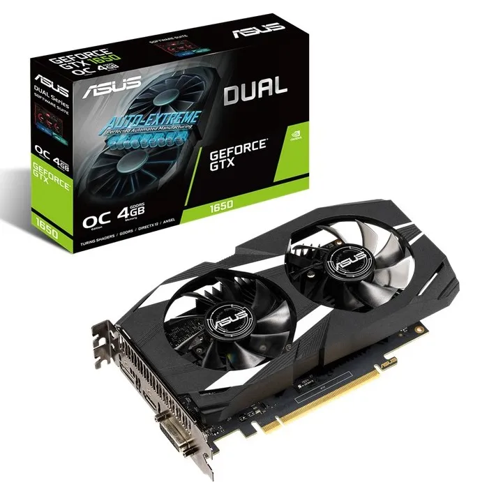 Placă Video ASUS DUAL-GTX1650-O4G,  4GB GDDR5 128bit
