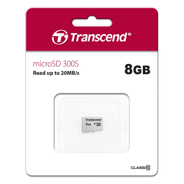 ..8GB MicroSD (Class 10) UHS-I (U1) , Transcend 