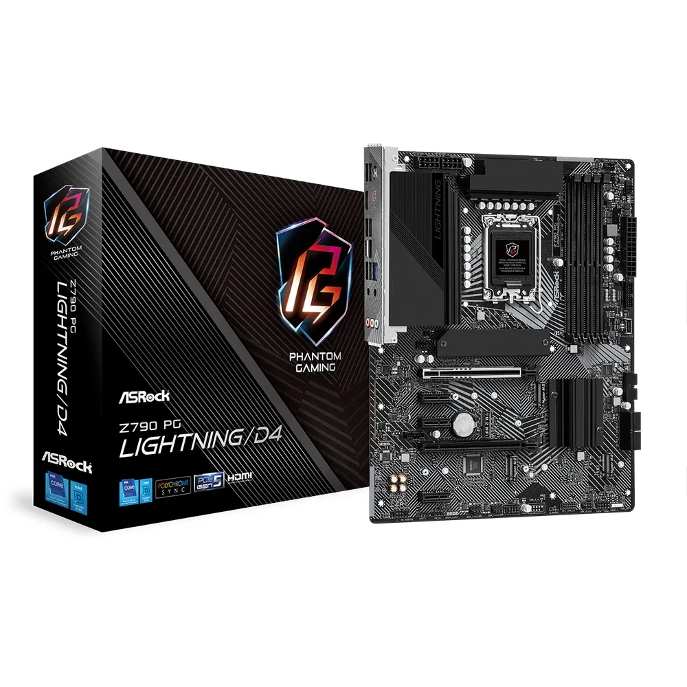 Placă de bază ASRock Z790 PG Lightning/D4, LGA1700, Intel Z790, ATX