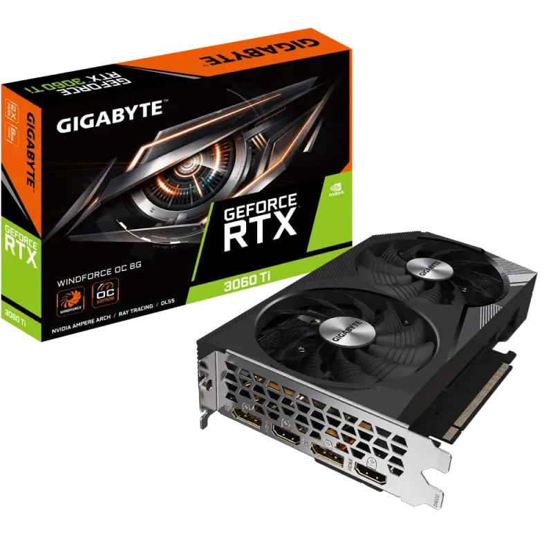 Placă Video Gigabyte GV-N306TWF2OC-8GD,  8GB GDDR6 256bit (GV-N306TWF2OC-8GD)