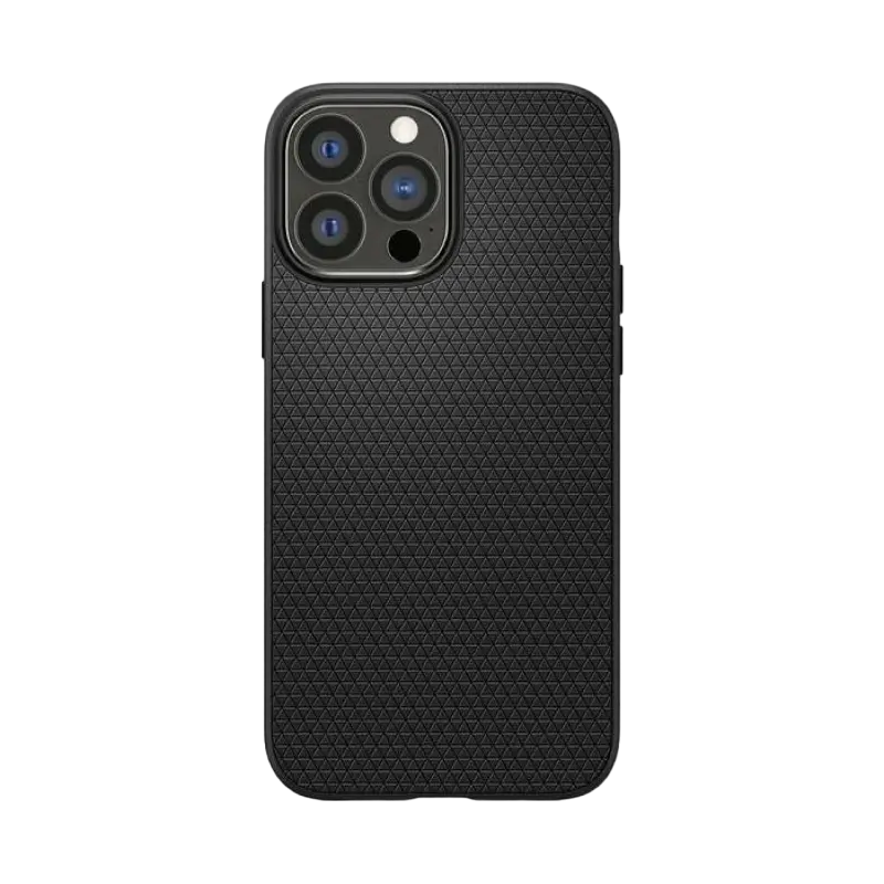 Husă Spigen iPhone 13 Pro Max, Liquid Air, Negru mat