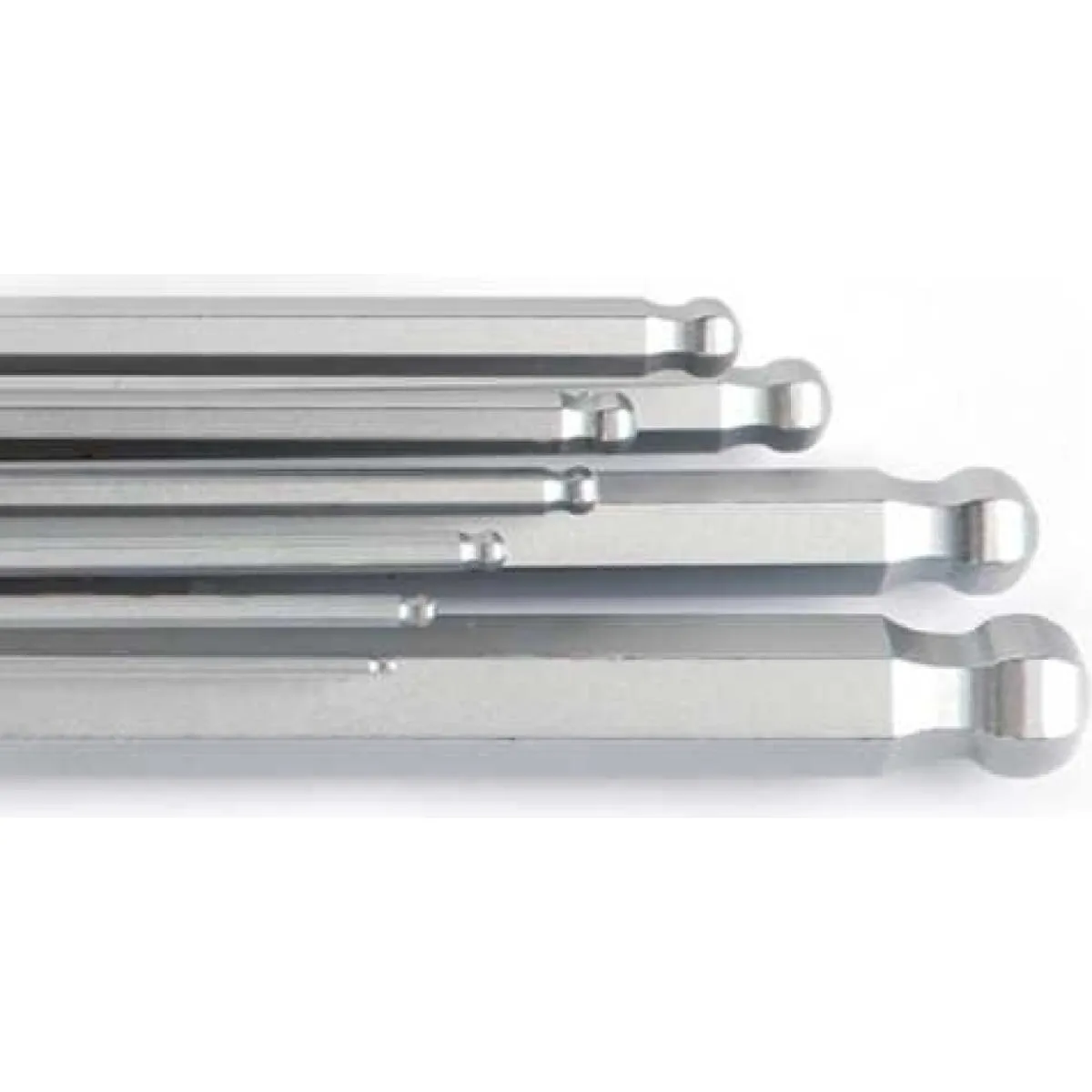 Set de 9 chei hexagonale cu brat extra-lung si varf sferic WOKIN Cr-V