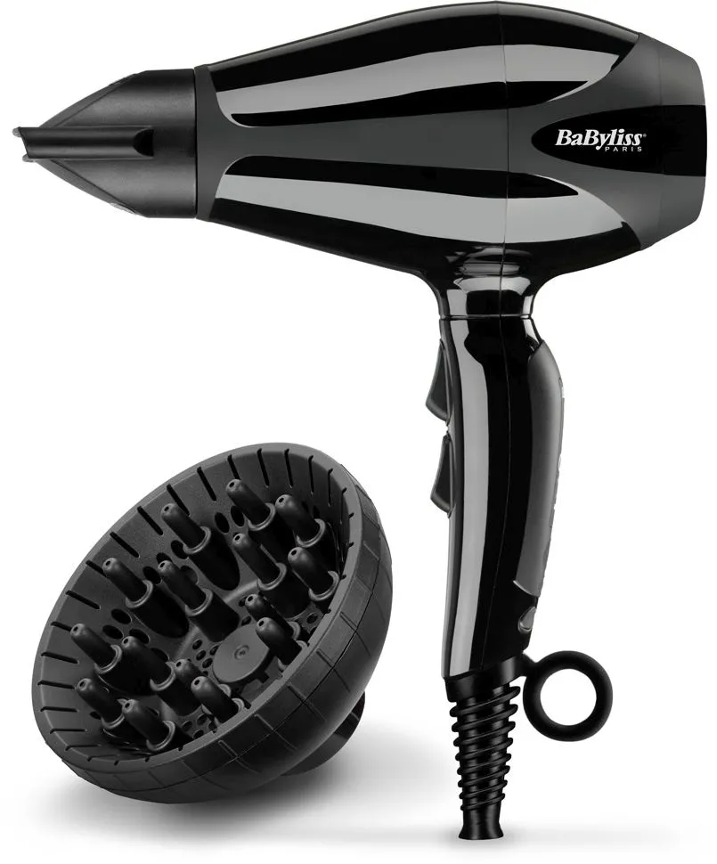 Uscător de păr BaByliss Compact Pro 6715E, 2400 W, Negru