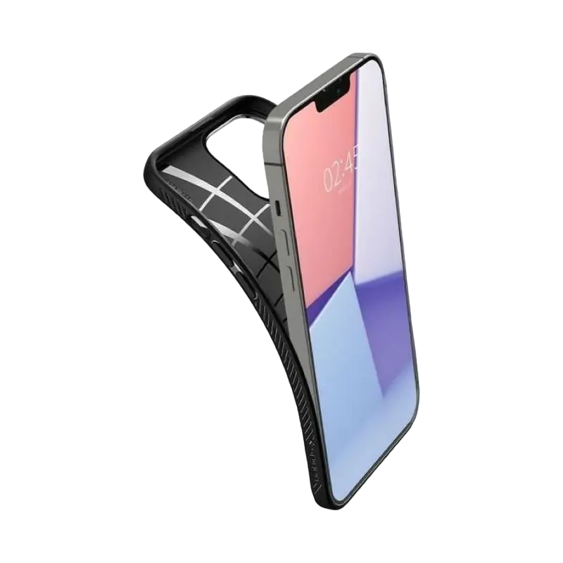 Husă Spigen iPhone 13 Pro Max, Liquid Air, Negru mat