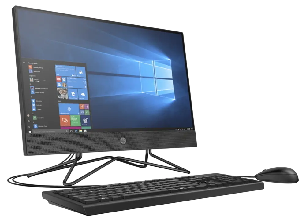 Computer All-in-One HP 205 G4, 21,5", AMD Athlon 3050U, 4GB/1000GB, FreeDOS, Negru