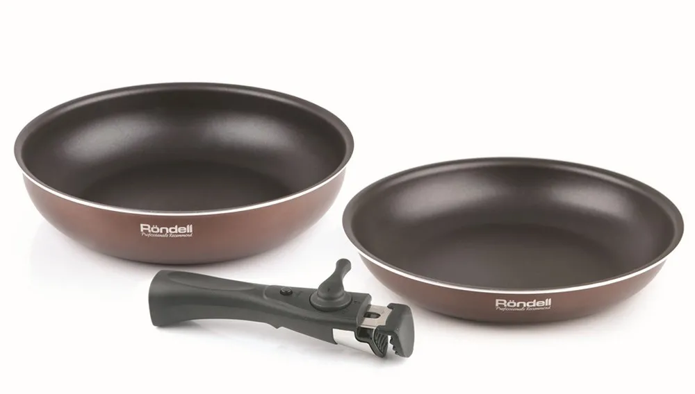Set de tigăi Rondell RDA-1014, cm, Cafeniu