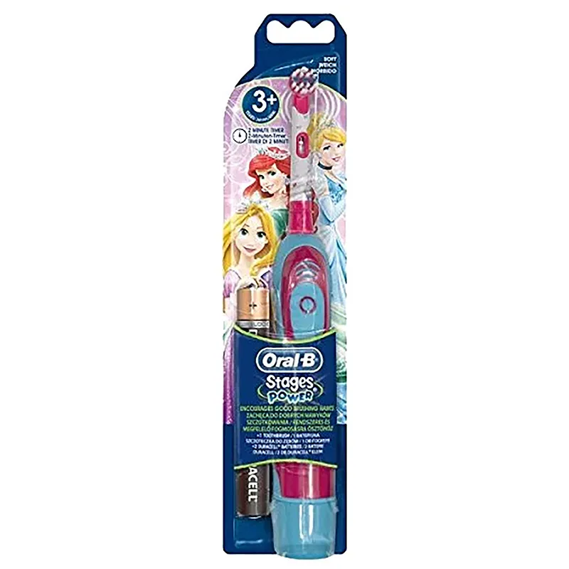 Periuță de dinți electrică BRAUN DB4.510K Disney Princess, Roz