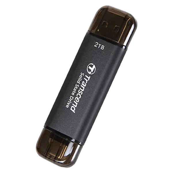 SSD portabil extern Transcend ESD310C, 2 TB, Grey (TS2TESD310C)