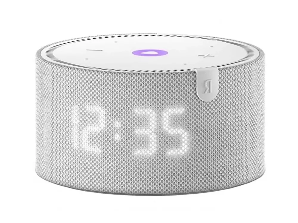 Yandex station mini YNDX-00020G  Grey with clock.