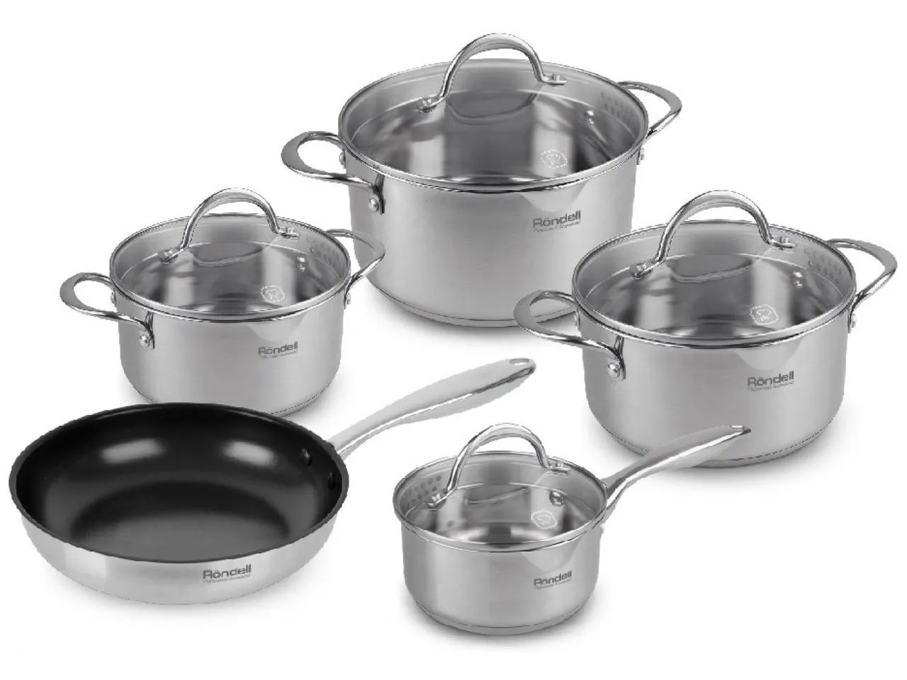 Set de vase Rondell RDS-1290, 1,9L, Oțel inoxidabil
