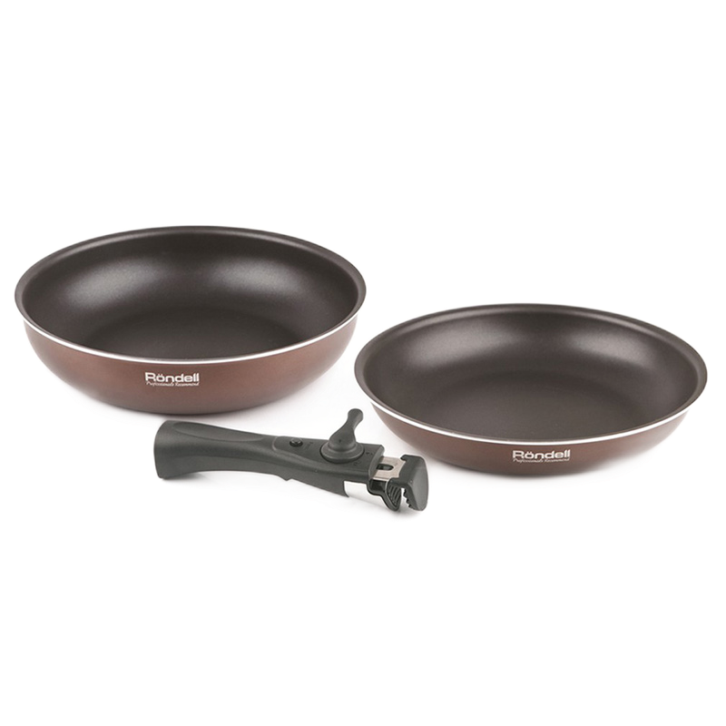 Set de tigăi Rondell RDA-1014, cm, Cafeniu