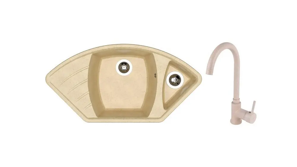 SET chiuveta Dr Gans Gabi + SanDonna F 7073 bej 