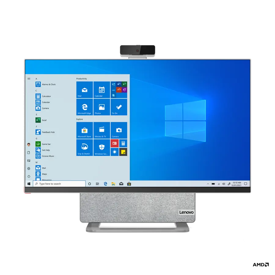 Computer All-in-One Lenovo YOGA AIO 7 27ACH6, 27", AMD Ryzen 7 5800H, 32GB/1024GB, Windows 11 Home, Argintiu