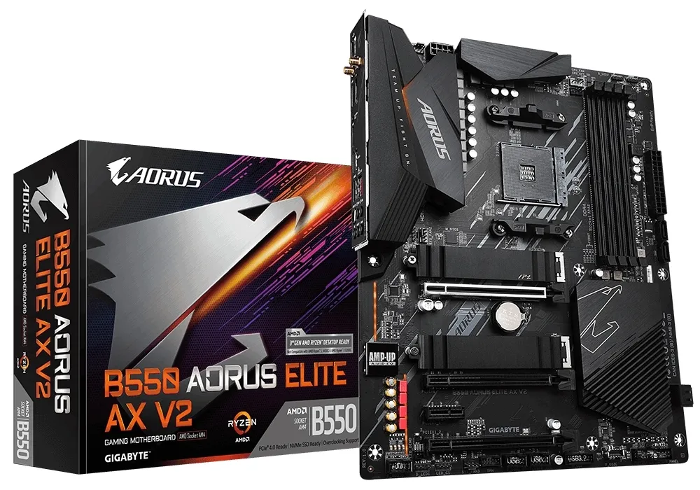 Placă de bază Gigabyte B550 AORUS ELITE AX V2, AM4, AMD B550, ATX