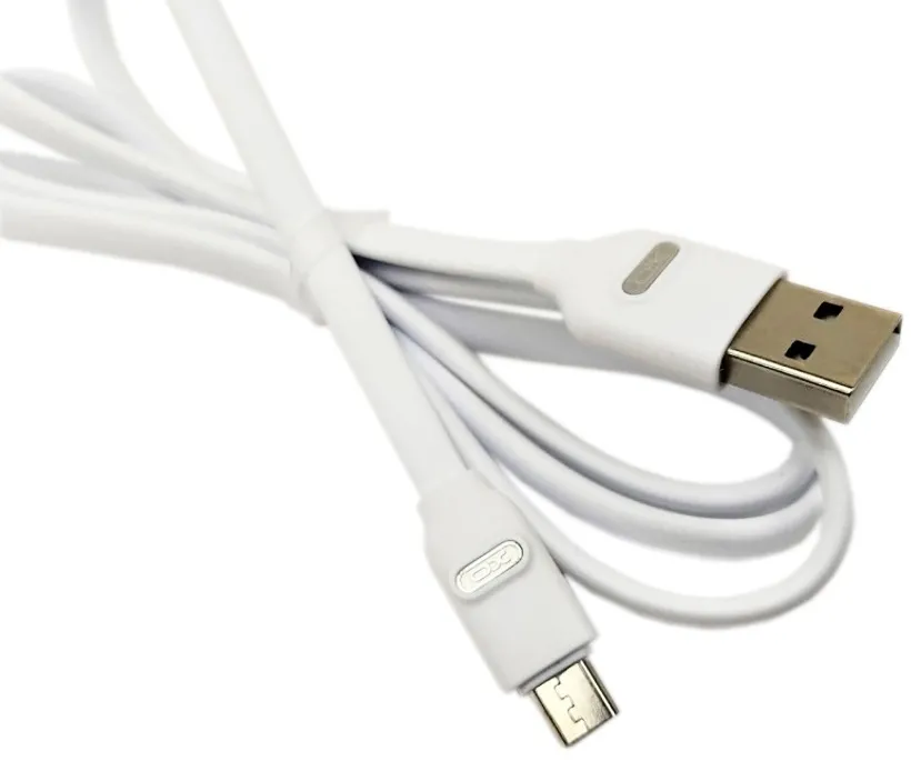 Cablu încărcare și sincronizare XO NB150, USB Type-A/micro-USB, 1m, Alb