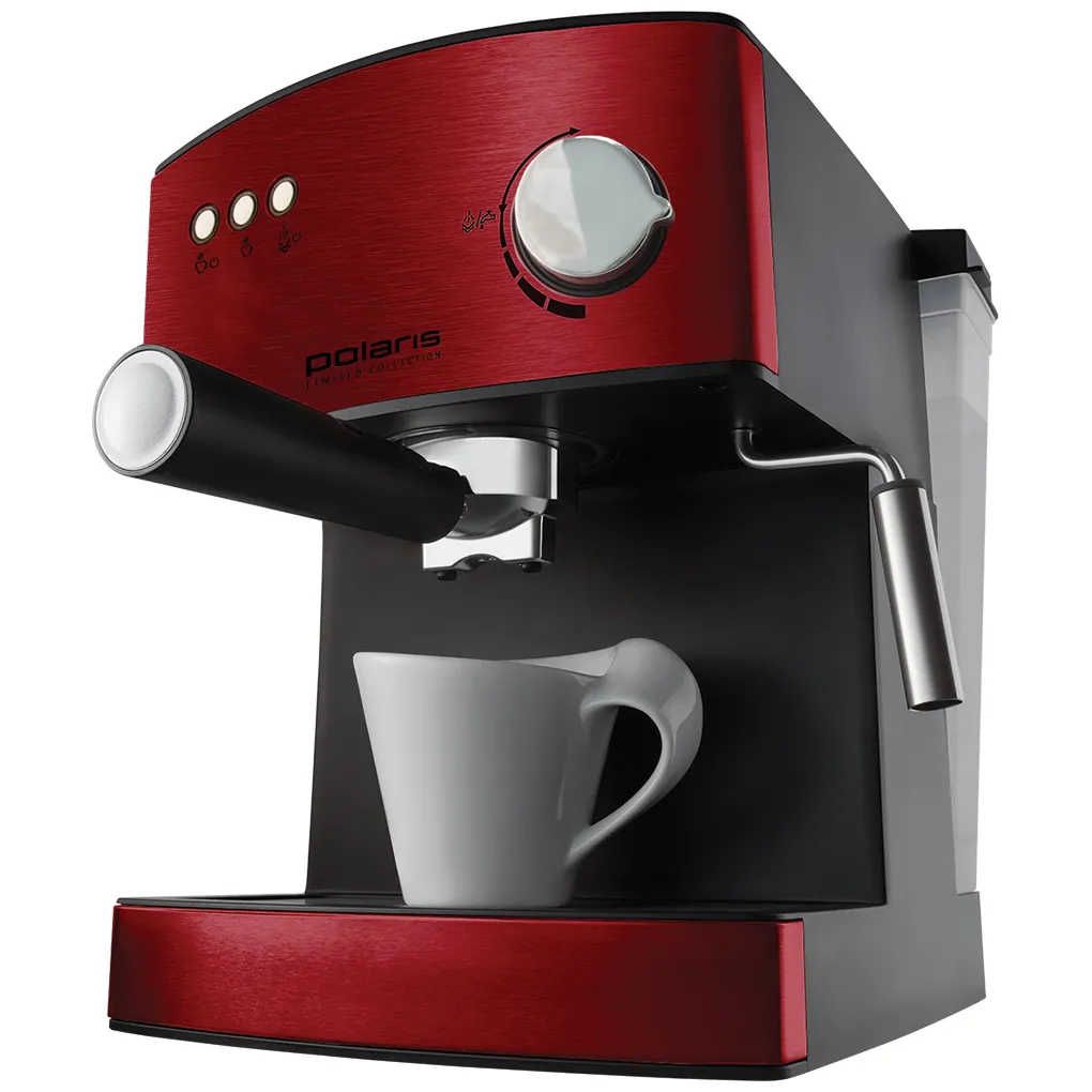 Espressor manual Polaris PCM1528AE, 850W, Roșu