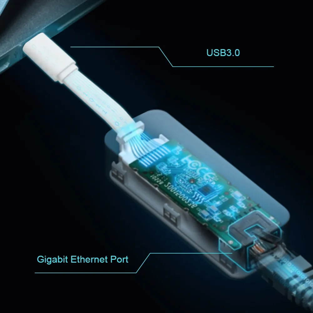 Adaptor de rețea TP-LINK UE300C, Alb