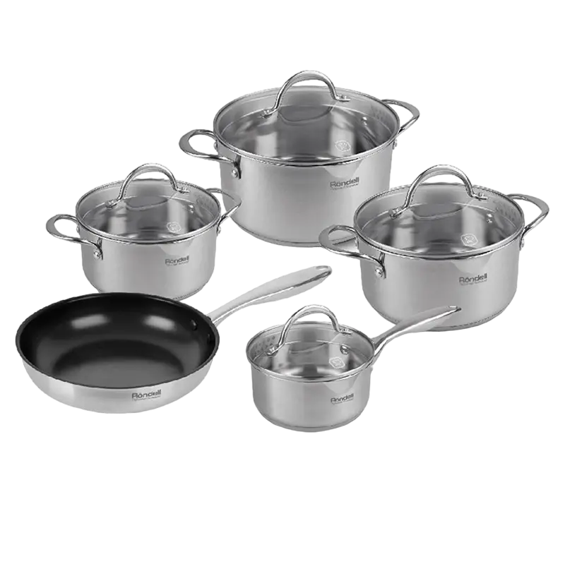 Set de vase Rondell RDS-1290, 1,9L, Oțel inoxidabil