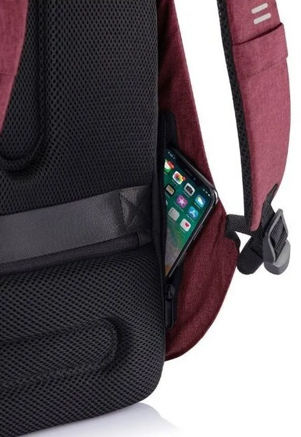 Rucsac pentru Laptop Bobby Hero Regular, 15.6", Piele artificială, Roșu