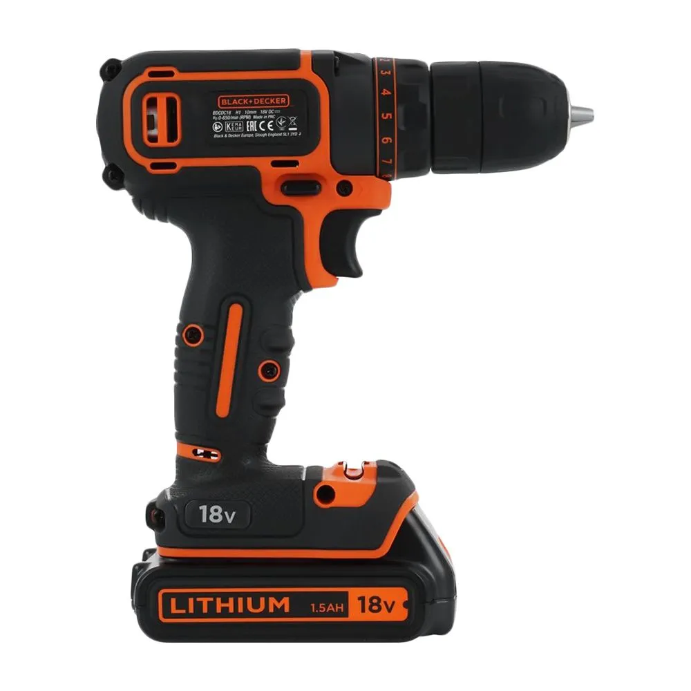 Mașină de găurit și înșurubat Black+Decker BDCDC18B-QW