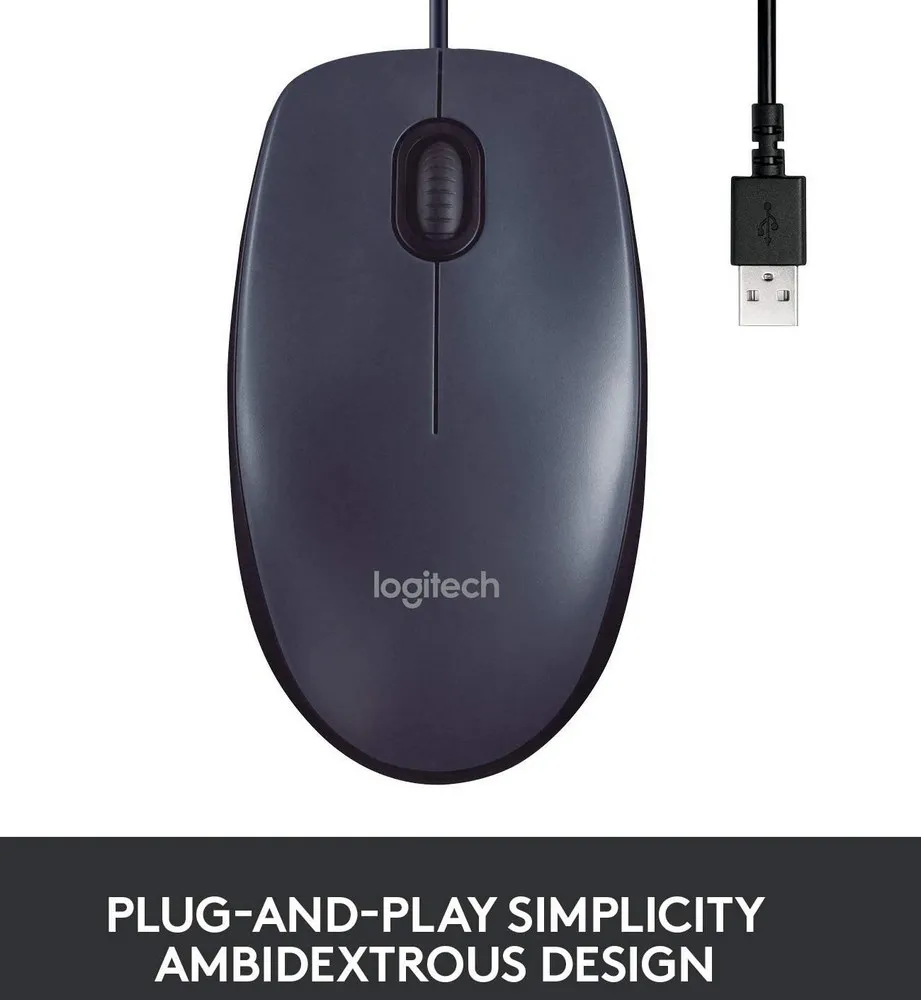 Mouse Logitech B100, Negru