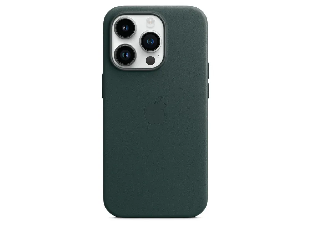 Original iPhone 14 Pro Leather Case with MagSafe - Forest Green, Model A2908