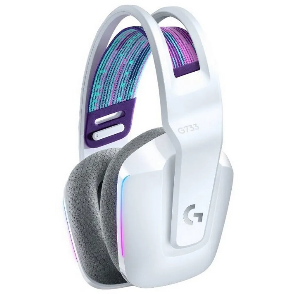 Căști gaming Logitech G733, Wireless/Cu fir, Alb