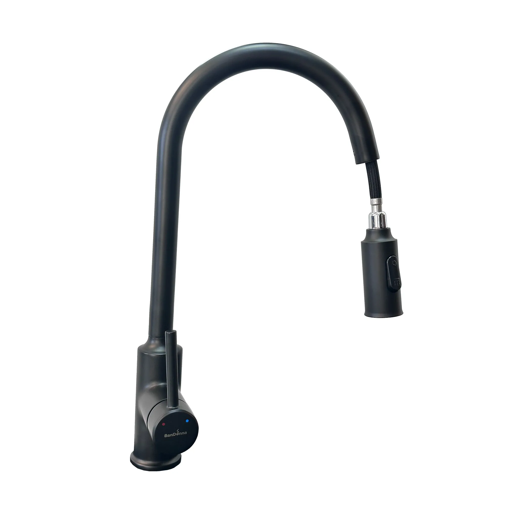 SET Arona 760 Chiuveta SANDONNA (Negru Metalic) + Baterie bucatarie SanDonna CAMI Negru