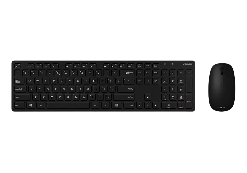 Set Tastatură + Mouse ASUS W5000, Fără fir, Negru