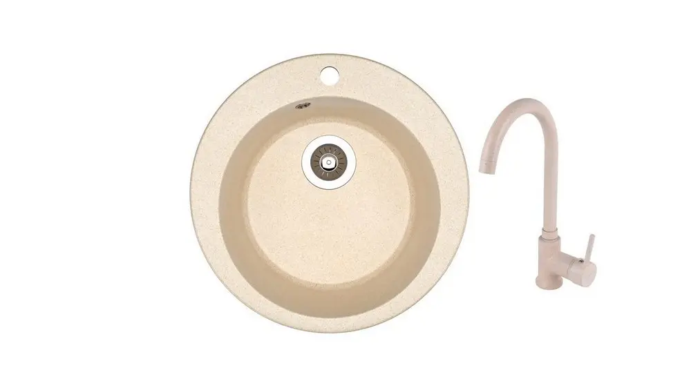 SET chiuveta Dr Gans GALA + SanDonna F 7073 bej 