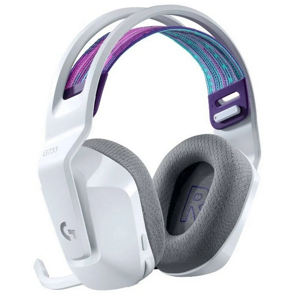 Căști gaming Logitech G733, Wireless/Cu fir, Alb