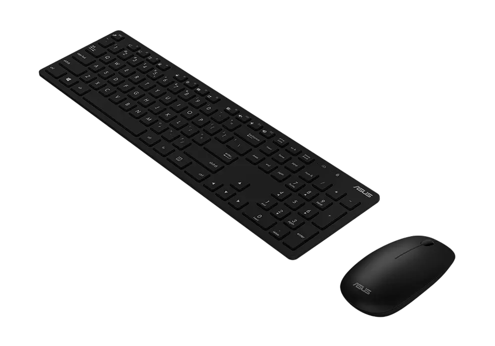 Set Tastatură + Mouse ASUS W5000, Fără fir, Negru