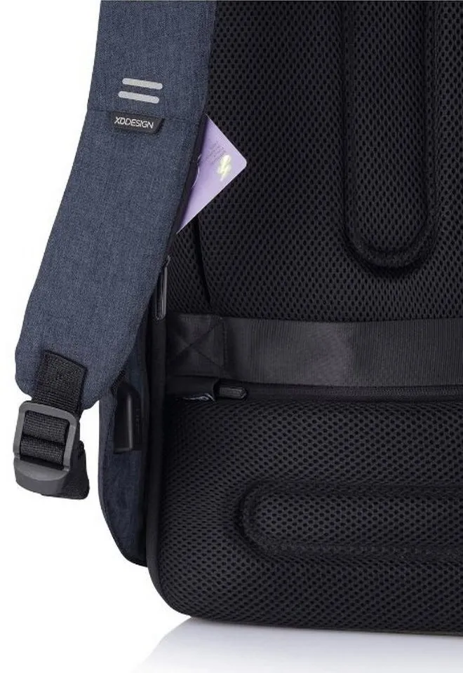 Rucsac pentru Laptop Bobby Hero Regular, 15.6", Piele artificială, Albastru închis