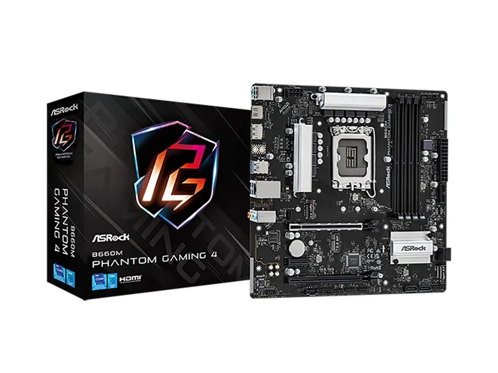 Placă de bază ASRock B660M PHANTOM GAMING 4, LGA1700, Intel B660, Micro-ATX