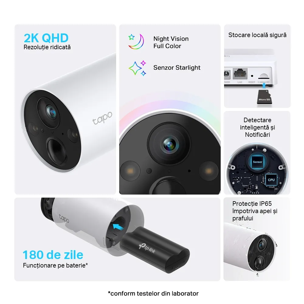 TP-Link TAPO C420S1, 4Mpix, Outdoor Battery Powered Security Camera Kit